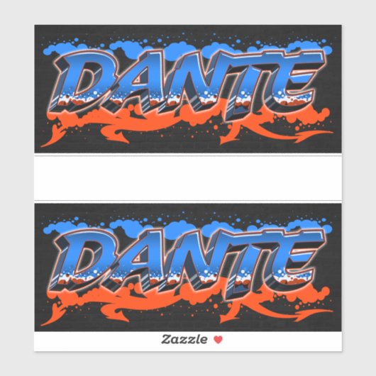 Dante Vorname Name Graffiti Aufkleber Sticker (Vel)