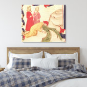 Dante zuivert zichzelf voordat ze binnenkomt canvas afdruk (Insitu (Slaapkamer))