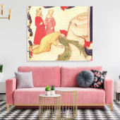 Dante zuivert zichzelf voordat ze binnenkomt canvas afdruk (Insitu (Woonkamer))