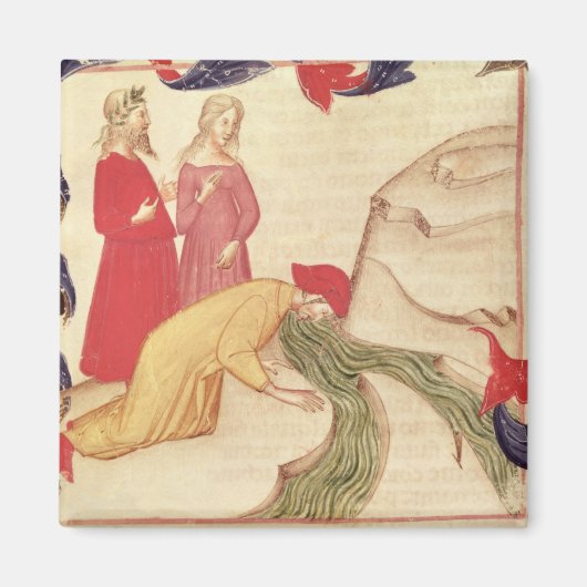 Dante zuivert zichzelf voordat ze binnenkomt magneet (Voorkant)