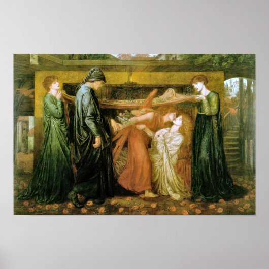 Dante's Dream at the Time of the Death of Beatrice Poster (Voorkant)