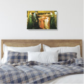 Dante's droom op het moment van de dood van Beatri Canvas Afdruk (Insitu (Slaapkamer))
