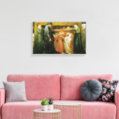 Dante's droom op het moment van de dood van Beatri Canvas Afdruk (Insitu (Woonkamer))