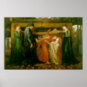 Dante's droom ten tijde van de dood van Beatrice Poster (Voorkant)
