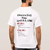 Dante's Hell Tour T-shirt (Achterkant)