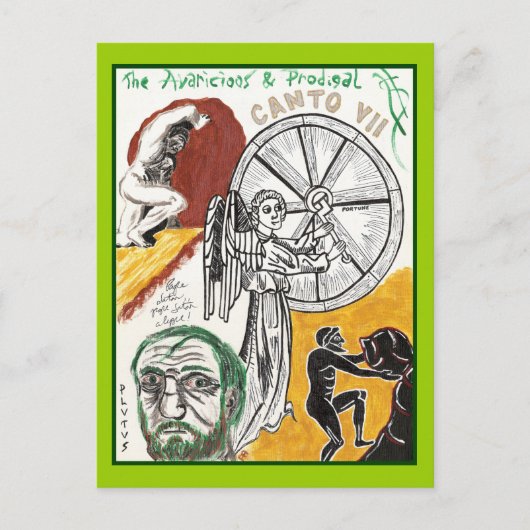Dante's Inferno, Canto VII Postcard Briefkaart (Voorkant)