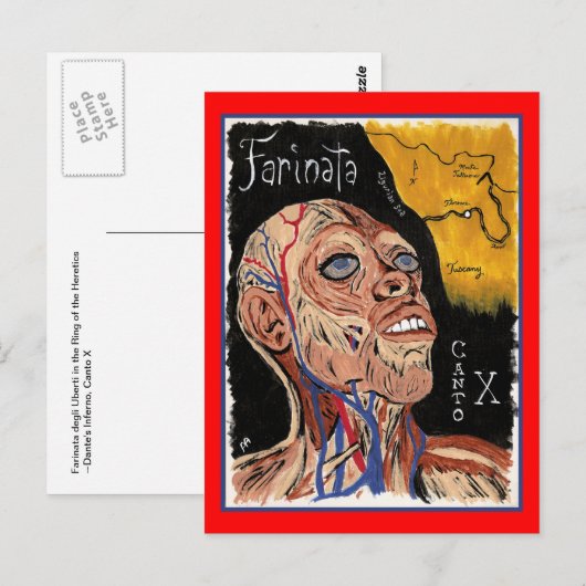 Dante's Inferno, Canto X Briefkaart (Voorkant / Achterkant)