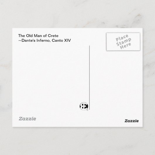 Dante's Inferno, Canto XIV Briefkaart (Achterkant)