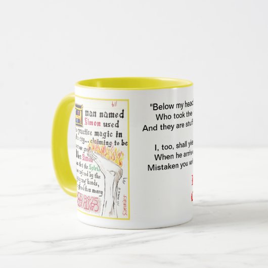 Dante's Inferno, Canto XIX Mok (Voorkant links)