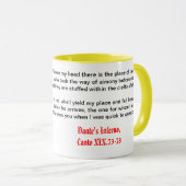 Dante's Inferno, Canto XIX Mok (Voorkant rechts)