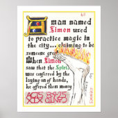 Dante's Inferno, Canto XIX Print (Voorkant)