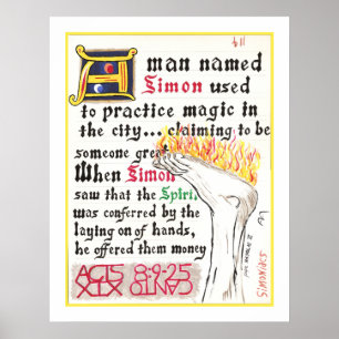 Dante's Inferno, Canto XIX Print