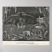 Dante's Inferno Devil in Hell Illustration Poster (Voorkant)