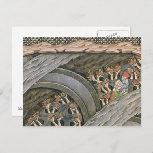 Dante's Inferno met commentaar Briefkaart (Voorkant / Achterkant)