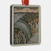 Dante's Inferno met commentaar Metalen Ornament (Rechts)