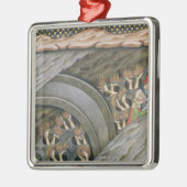 Dante's Inferno met commentaar Metalen Ornament (Links)