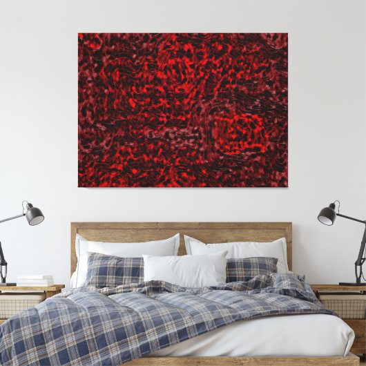 Dante's Inferno Oil Abstract Canvas Afdruk (Insitu (Slaapkamer))