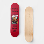 Dante's Inferno (rood) Gepersonaliseerd skateboard (Voorkant)