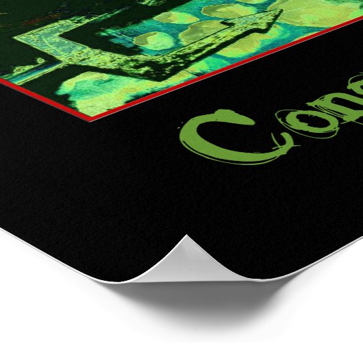 Dante's Inferno Spookhouse Psychedelic Poster (Hoek)