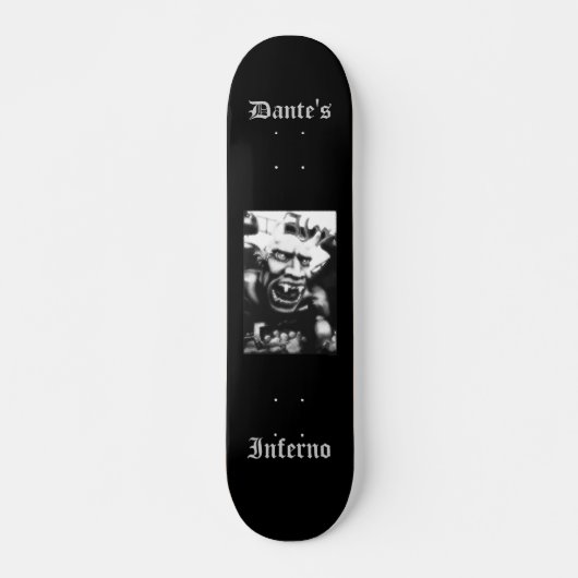 Dante's Inferno (Zwart) Gepersonaliseerd Skateboar Skateboard (Voorkant)
