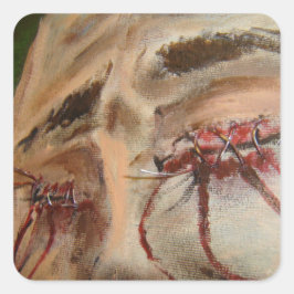 Dante's Jaloers - Naaide ogen Vierkante Sticker