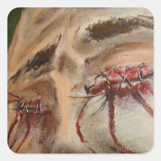 Dante's Jaloers - Naaide ogen Vierkante Sticker (Voorkant)