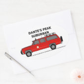 Dante's Peak Suburban Oval Sticker (Envelop)