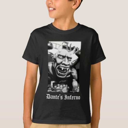 Dante's T-shirt van het Kind van Inferno (Voorkant)