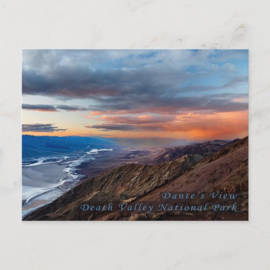 Dante's Uitzicht Death Valley National Park Briefk Briefkaart (Voorkant)