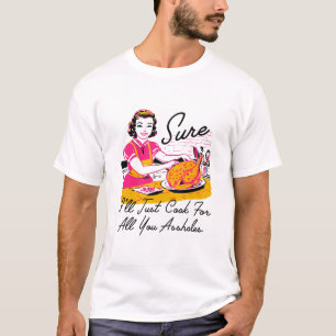 Dantess Fashion Vnw88 Tuurlijk Kook Ik Voor Iedere T-shirt