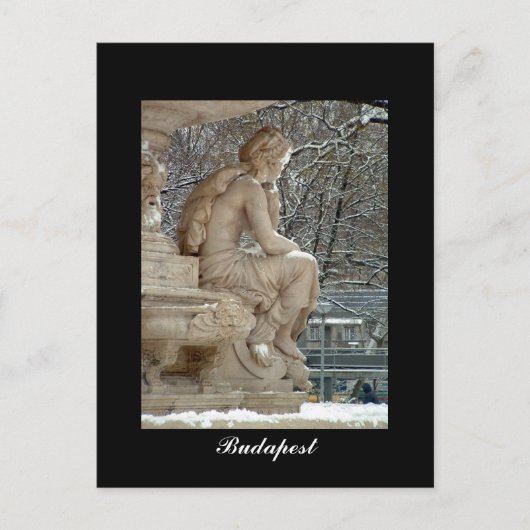 Danubius fontein, Boedapest Briefkaart (Voorkant)