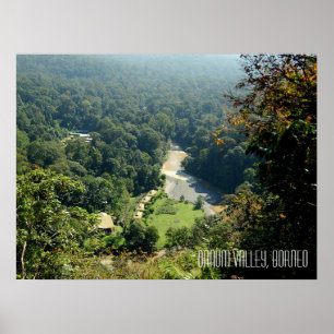 Danum Valley Borneo Regenwoud Jungle Scene Poster