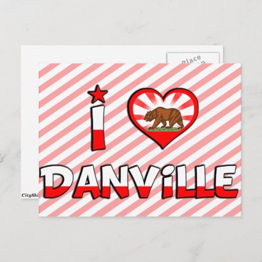 Danville, CA Briefkaart (Voorkant / Achterkant)