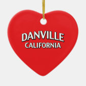 Danville California Keramisch Ornament (Voorkant)