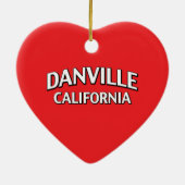 Danville California Keramisch Ornament (Achterkant)
