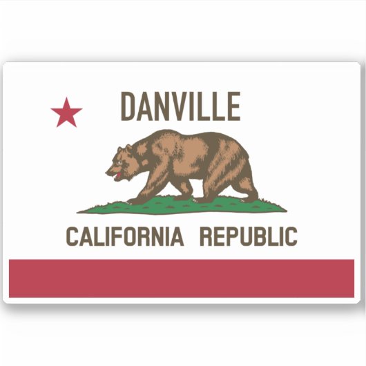 Danville California Sticker (Voorkant)
