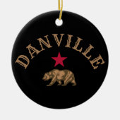 Danville, Californië Keramisch Ornament (Voorkant)