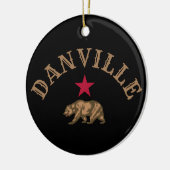 Danville, Californië Keramisch Ornament (Links)