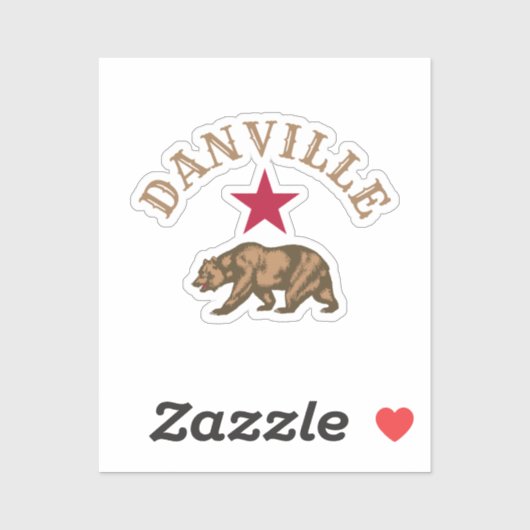 Danville, Californië Sticker (Vel)