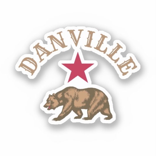 Danville, Californië Sticker (Voorkant)