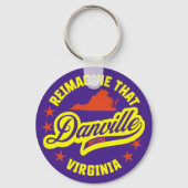Danville, Virginia Sleutelhanger (Achterkant)