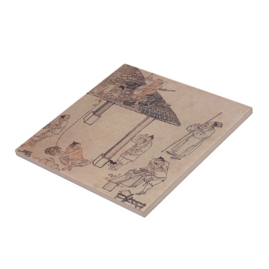 Danwon Giwaigi Roof Tiling Painting Tegeltje (Zijkant)