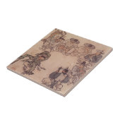 Danwon Mudong Korean Traditional Painting Tegeltje (Zijkant)