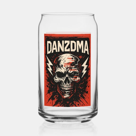 DANZDMA – Comic Ink Chaos Gedrukt blik Glas (Voorkant)