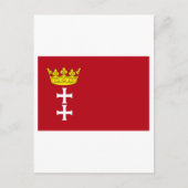 Danzig - Gdansk Flag Briefkaart (Voorkant)