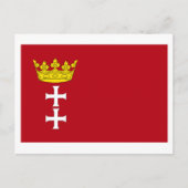 Danzig - Gdansk Flag Briefkaart (Voorkant)
