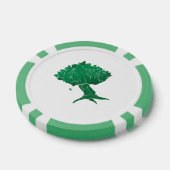 DAoC Hibernia Clay Poker Chips, Groene Gestreepte  Chips (Enkel)