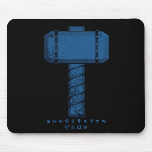 DAoC Midgard en Class Emblems Mousepad Muismat (Voorkant)