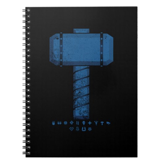 DAoC Midgard Hammer en Class Emblems-laptop Notitieboek (Voorkant)