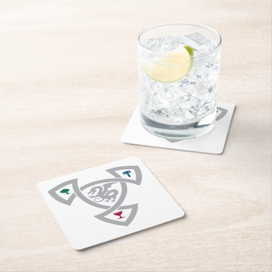 DAoC Square Onderzetter met Knot (Insitu)